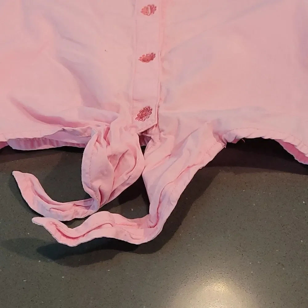 Carter's tie front 2T pink blouse/top